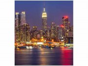 Flis foto tapeta Manhattan u noći MS30003 | 225x250 cm