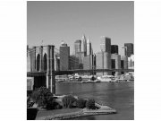 Flis foto tapeta Manhattan u sivoj boji MS30010 | 225x250 cm