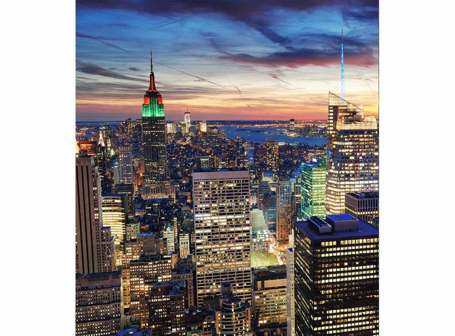 Flis foto tapeta Neboderi u New Yorku MS30014 | 225x250 cm - Od flisa