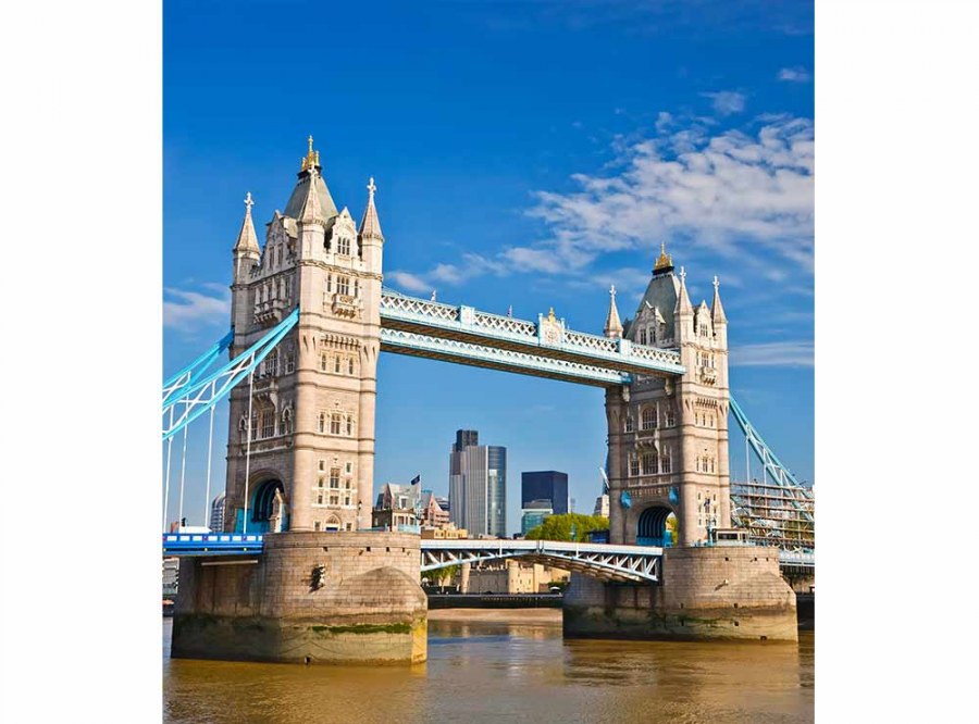 Flis foto tapeta Tower Bridge MS30019 | 225x250 cm - Od flisa