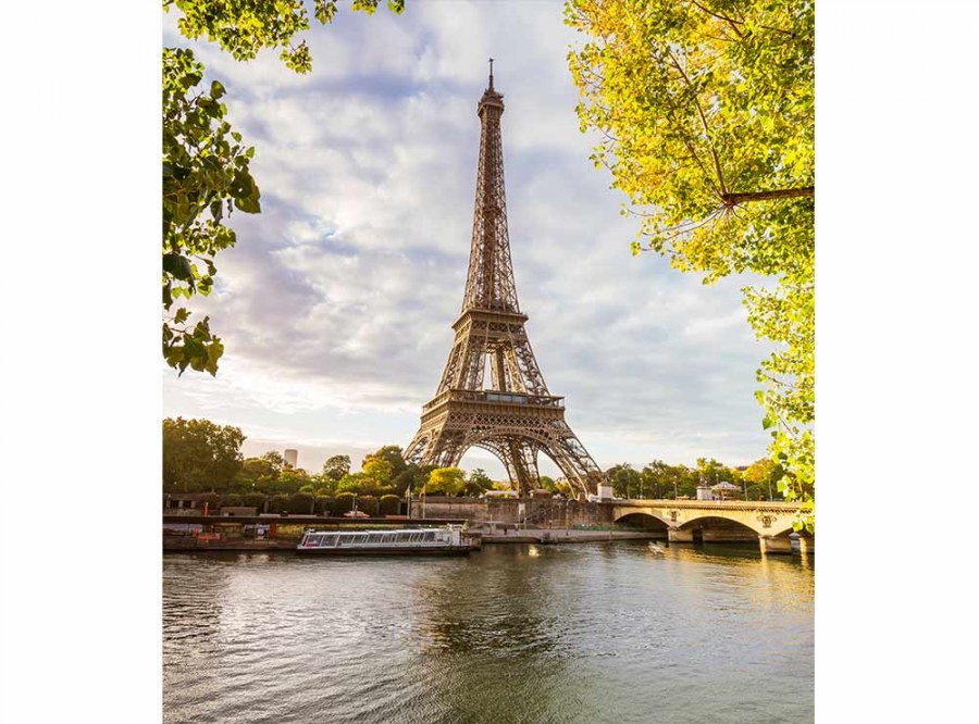 Flis foto tapeta Seina u Parizu MS30028 | 225x250 cm - Od flisa