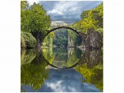 Flis foto tapeta Pejzaž s lučnim mostom MS30060 | 225x250 cm