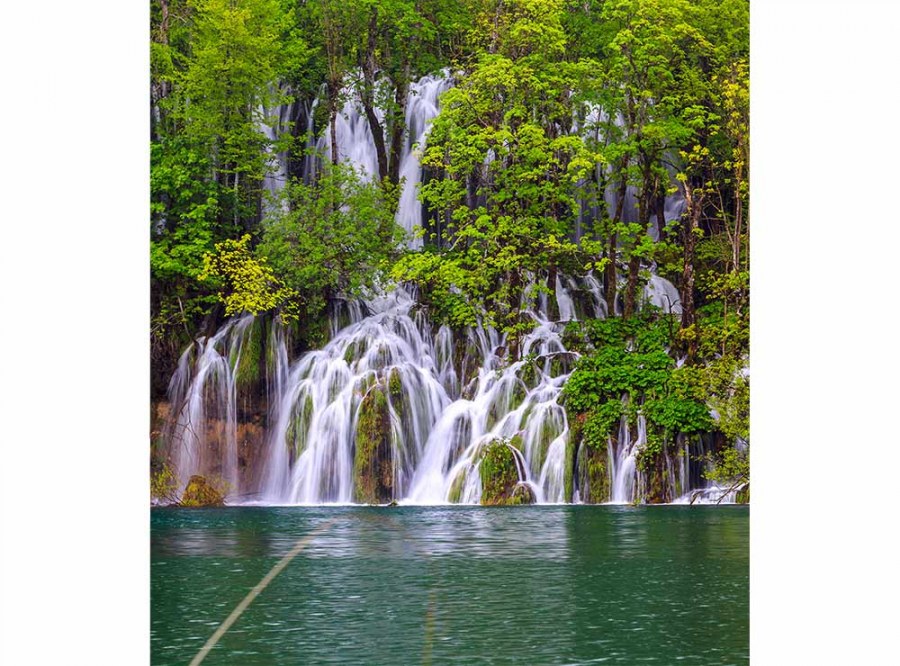 Flis foto tapeta Plituička jezera MS30078 | 225x250 cm - Od flisa