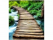 Flis foto tapeta Drveni prijelaz MS30080 | 225x250 cm Od flisa