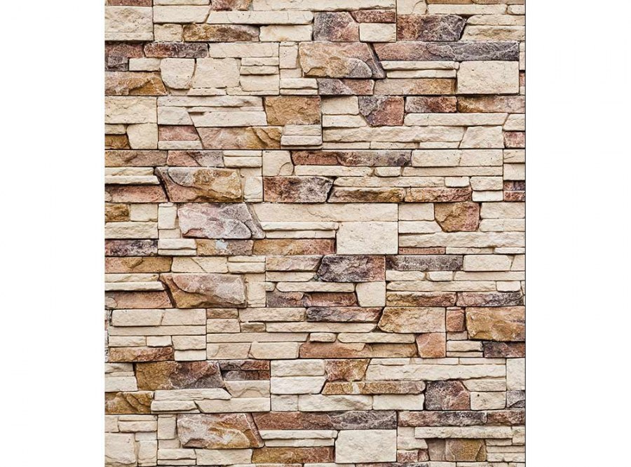 Flis foto tapeta kameni Zid MS30172 | 225x250 cm - Od flisa