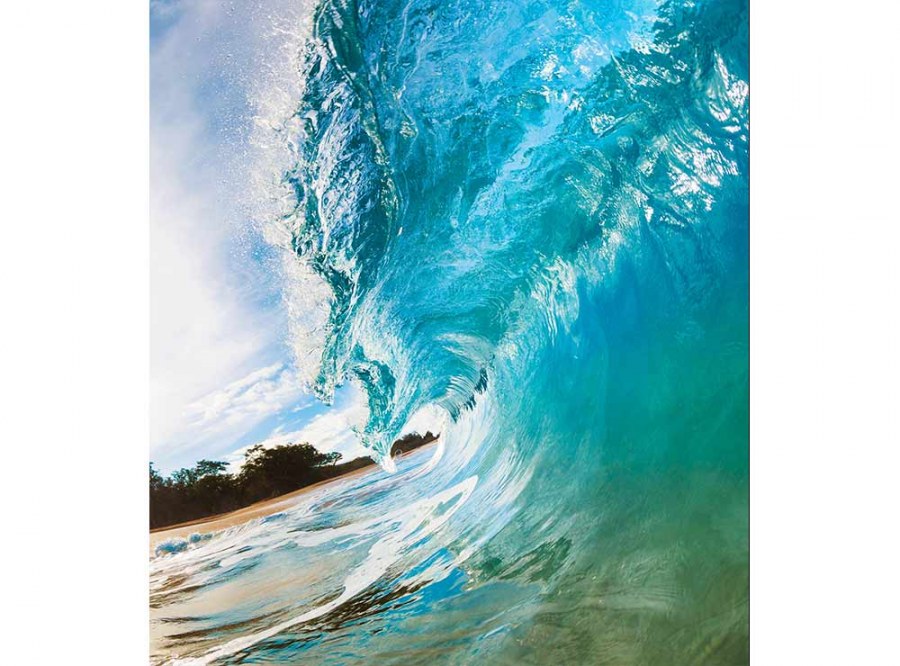 Flis foto tapeta Valovi oceana MS30213 | 225x250 cm - Od flisa