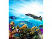 Flis foto tapeta Ribe u oceanu MS30216 | 225x250 cm Od flisa