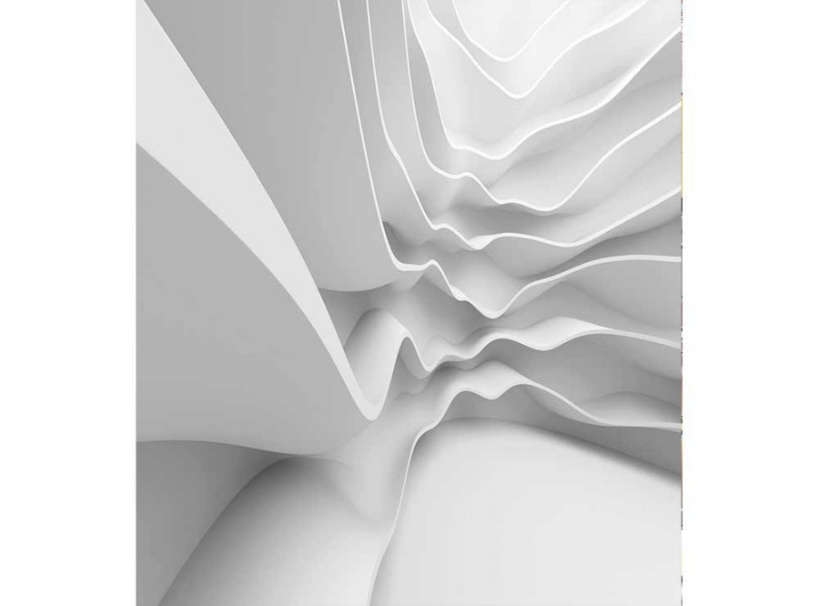 Flis foto tapeta 3D futuristički val MS30295 | 225x250 cm - Od flisa