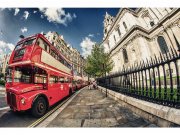 Flis foto tapeta Londonski autobus MS50017 | 375x250 cm Od flisa