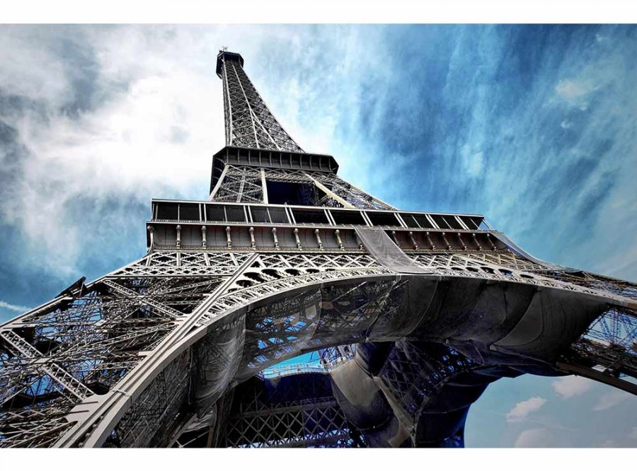 Flis foto tapeta Eiffelov toranj MS50026 | 375x250 cm - Od flisa