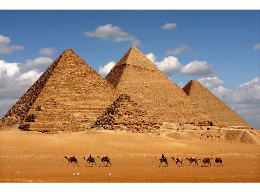 Flis foto tapeta Egipatska piramida MS50051 | 375x250 cm - Od flisa