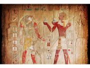 Flis foto tapeta Egipatska malba MS50052 | 375x250 cm Od flisa