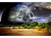 Flis foto tapeta Mjesec MS50185 | 375x250 cm Od flisa