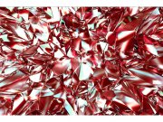 Flis foto tapeta Crveni kristal MS50281 | 375x250 cm Od flisa