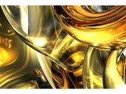 Flis foto tapeta Zlatna apstrakcija MS50291 | 375x250 cm Od flisa