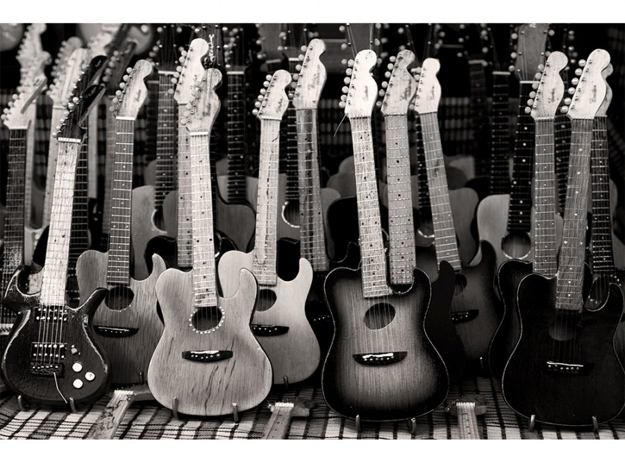 Flis foto tapeta Kolekcija gitara MS50303 | 375x250 cm - Od flisa