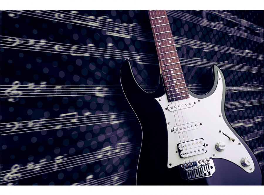 Flis foto tapeta Električna gitara MS50304 | 375x250 cm - Od flisa