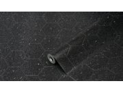 Vinil tapeta Ceramics crni hexagon 270-0179 | širina 67,5 cm Na skladištu