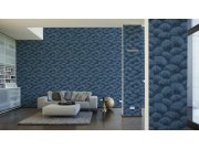 96198-3 Tapete za zid Plavi paprat Tessuto 2 - Tekstilna tapeta AS Création