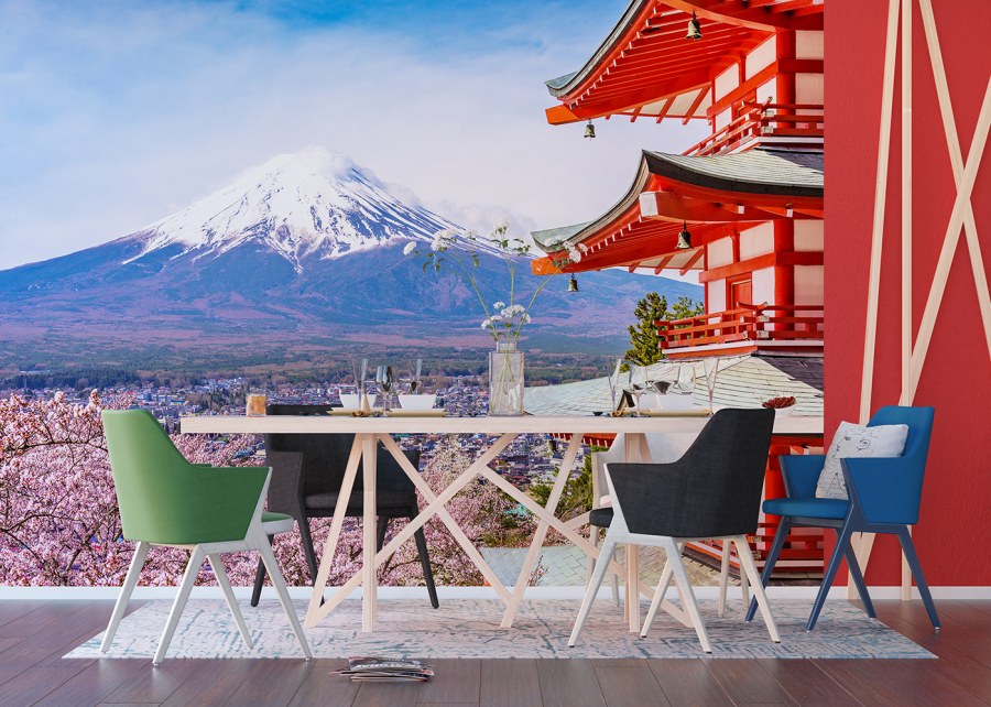 Flis foto tapeta Japanska planina FTNXXL-1238 | 360x270 cm - Foto tapete