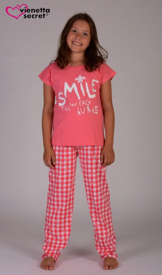 Dječje pidžama hlače Tereza - Pidžama djevojke s dugim rukavima