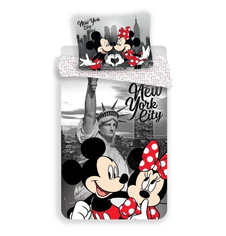 Posteljina Mickey i Minnie u New Yorku 02 mikro 140/200, 70/90 - Posteljina sa licencijom