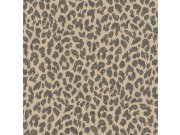 Zidna flis tapeta Freundin 465013, smeđa s motivom geparda | Ljepilo besplatno Rasch