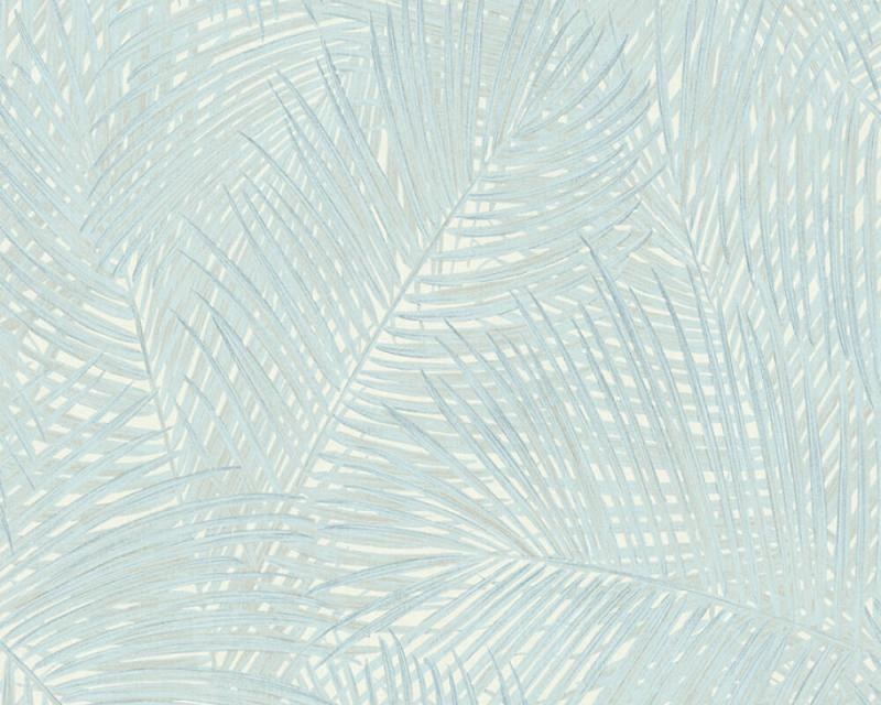 37371-4 Zidna flis tapeta plave lišće Sumatra | Ljepilo besplatno - AS Création