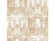 Zidna flis tapeta baroko Verde 2 VD219153, 0,53 x 10 m | Ljepilo besplatno Design ID