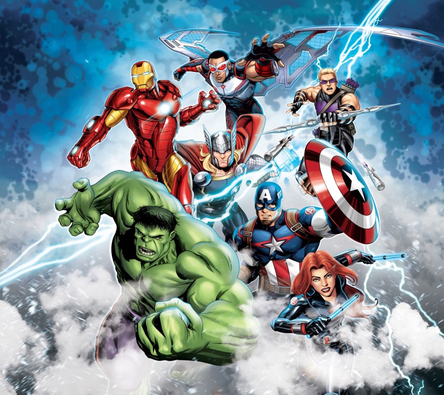 Foto zavjese Avengers FCSXL4392, 180 x 160 cm