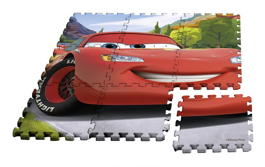 EUROSWAN slagalica za podnu pjenu Automobili Eva, 9 komada - puzzle, igre