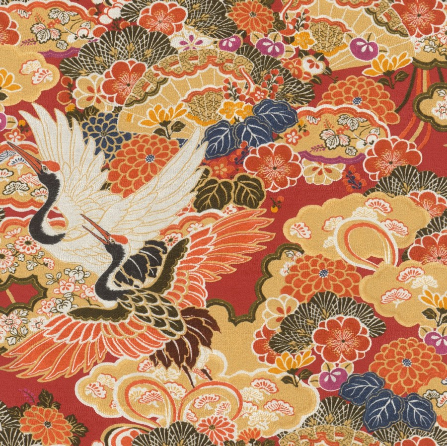Flis periva tapeta po japanskom uzorku Kimono 409345 | Ljepilo besplatno
