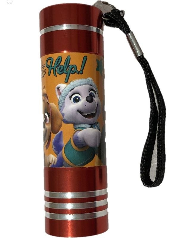 EUROSWAN Dječja aluminijska LED svjetiljka Paw Patrol crvena Aluminij, plastika, 9x2,5 cm - svjetiljke i svjetiljke