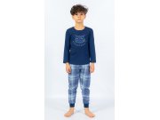 Dječja duga pidžama Owl Djeca - Dječaci - Dječaci pidžama - Pidžame za dječake s dugim rukavima