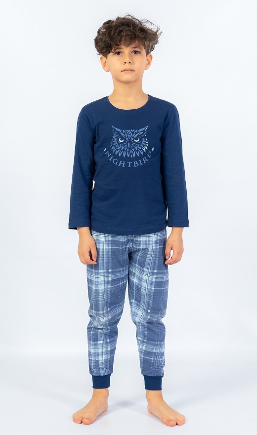 Dječja duga pidžama Owl - Pidžame za dječake s dugim rukavima