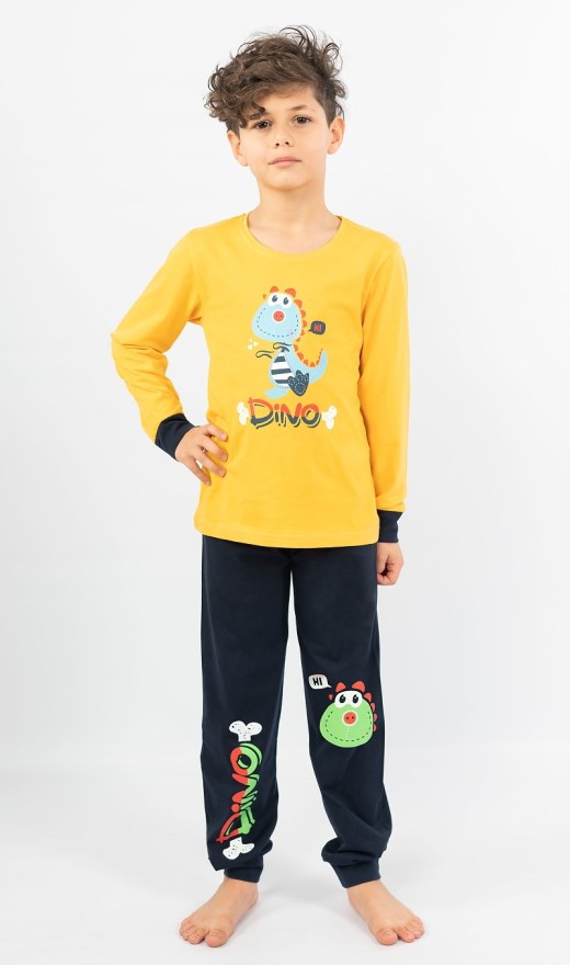 Dječja duga pidžama Dino - Pidžame za dječake s dugim rukavima