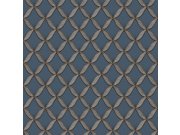 Luksuzna plava flis tapeta s teksturom tkanine FT221227 | 0,53 x 10 m | Ljepilo besplatno Na zalihama