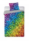 FARO Posteljina Cubes rainbow Cotton, 140/200, 70/90 cm Dječji posteljina bez licencije