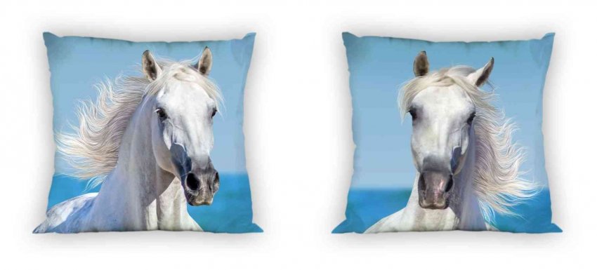 FARO Navlaka za jastuke White Horse Cotton, 40/40 cm - pokrivači za jastuke