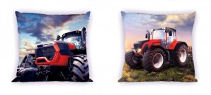 FARO Navlaka za jastuke Traktor crvena pamuk, 40/40 cm Jastučići - pokrivači za jastuke