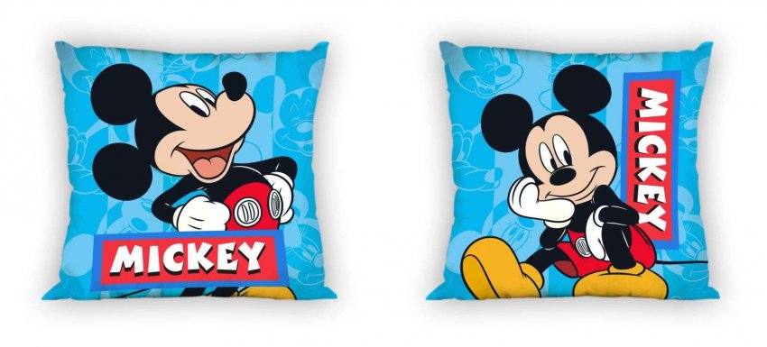 FARO Navlaka za jastuk Mickey plava pamuk, 40/40 cm - pokrivači za jastuke