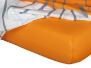 Plahta jersey narančasta B Posteljina za krevete - Plahte - Jersey plahte