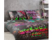 Posteljina saten Geon Graffiti art | 140x200, 70x90 cm Posteljina za krevete - Posteljina - Posteljina saten