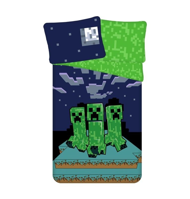 JERRY FABRICS Posteljina Minecraft Sssleep Tight Cotton, 140/200, 70/90 cm - Posteljina sa licencijom