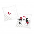 HERDING Jastuk Mickey and Minnie love velur Poliester - Velur, 40/40 cm
