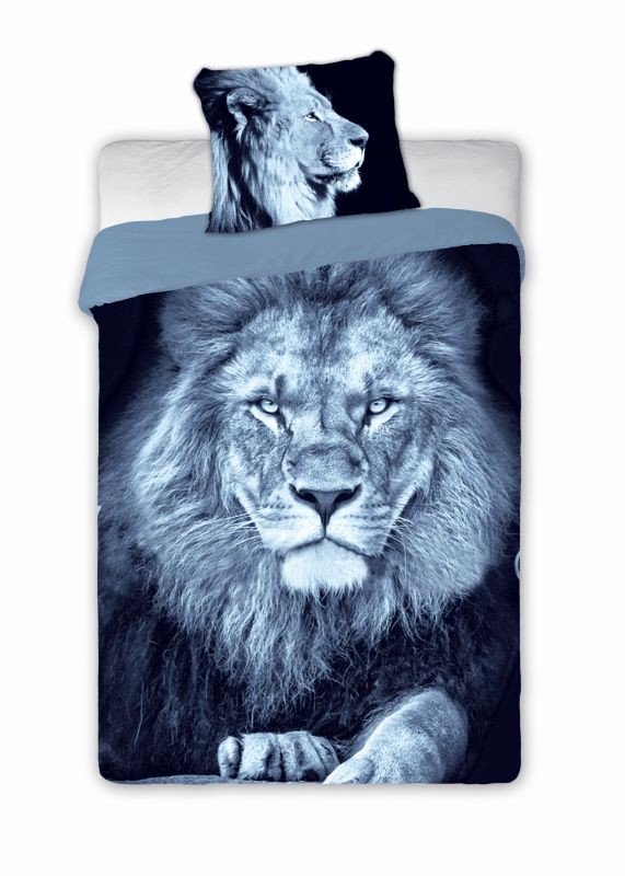 FARO Linen Lion Cotton, 140/200, 70/90 cm - Posteljina foto print