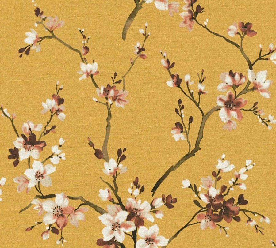 Tapete od flisa trešnjin cvijet 38520-1 Desert Lodge | Ljepilo besplatno - AS Création