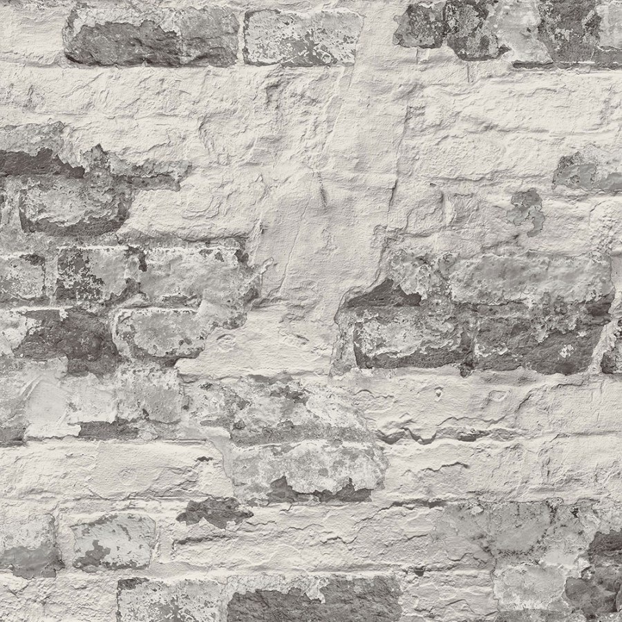 Siva flis tapeta, ciglova zid WL3301 | Ljepilo besplatno - Grandeco
