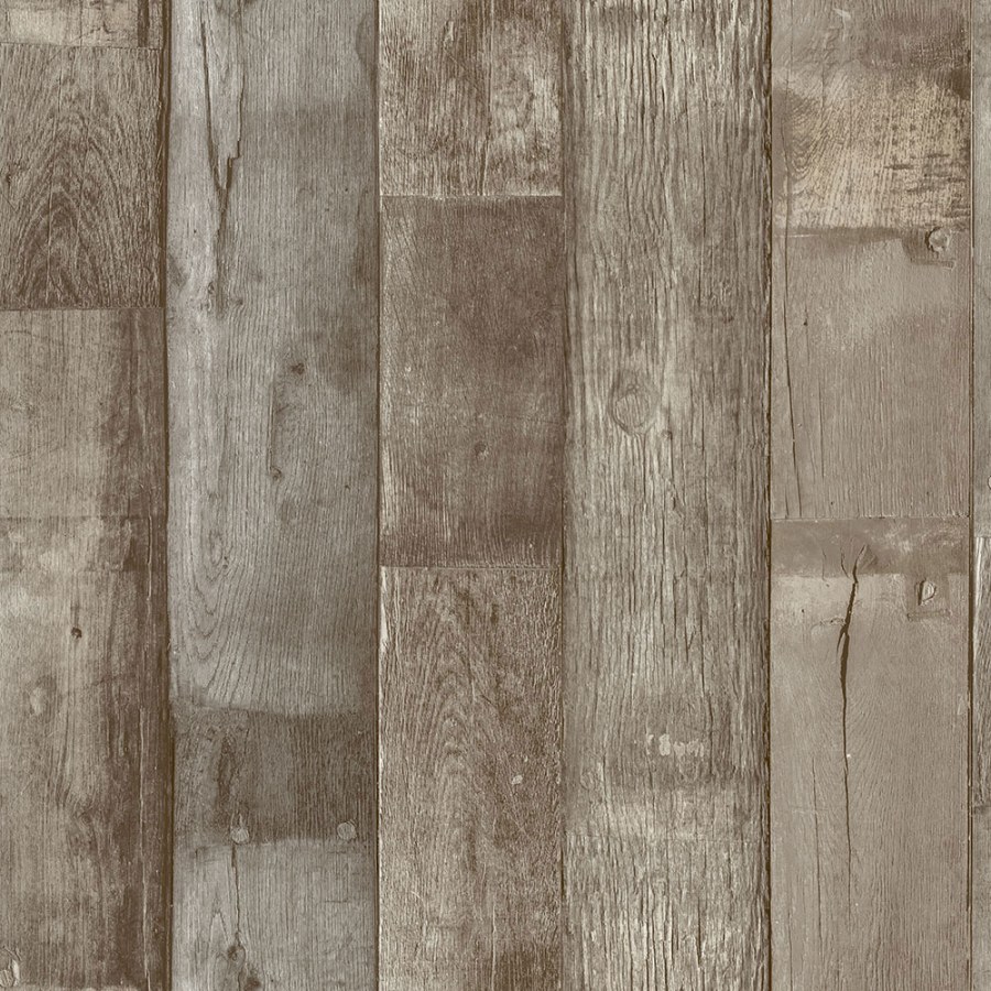 Smeđa-bež flis tapeta za zid, imitacija drva, podne daske, WL1403 | Ljepilo besplatno - Grandeco