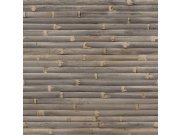 Smeđa flis tapeta za zid, imitacija bambusa, WL1103 | Ljepilo besplatno Grandeco